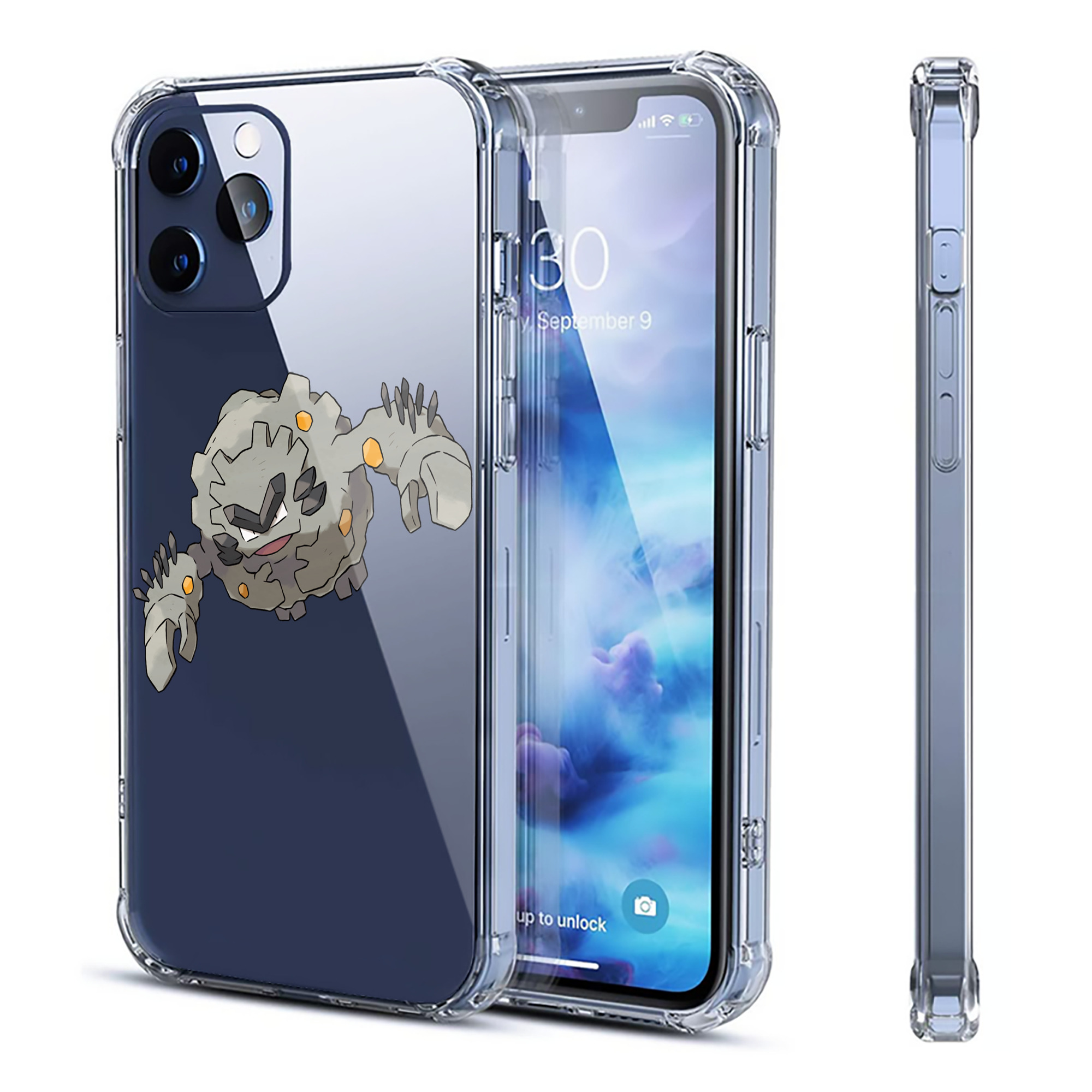 （画像用） ポケットモンスター Pokémon 【iPhone 12シリーズ対応】透明スマホケース（クリアソフトケース）